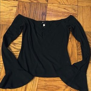 Forever 21 Off the Shoulder Crop Top